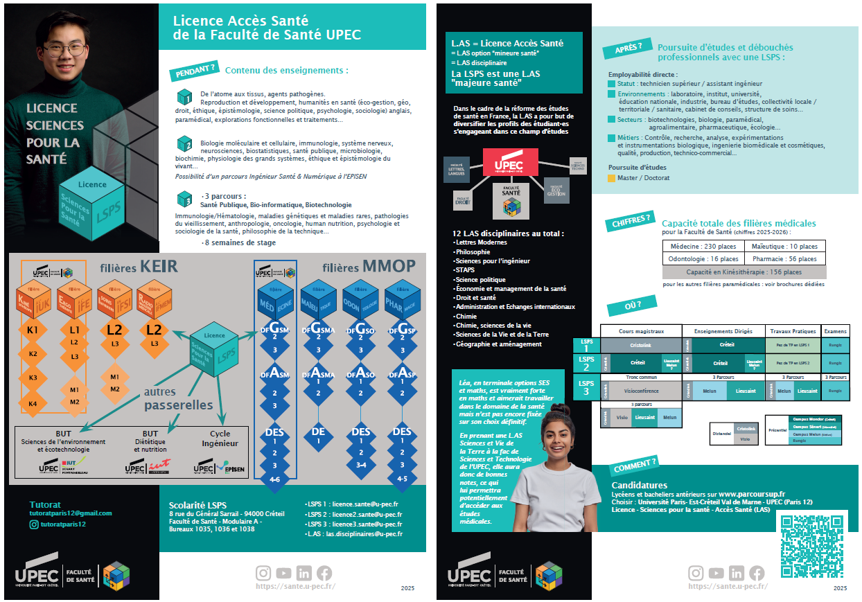 Les brochures de la faculté